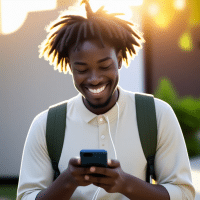 Charger un smartphone à la lumière d’un sourire